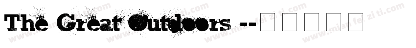 The Great Outdoors -字体转换